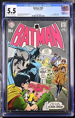 Buy 1970 Batman 222 CGC 5.5 Beatles Cover. RARE! • 209.32£