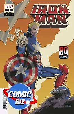 Buy Iron Man #10 (2021) 1st Printing Captain America 80th Variant Cover Marvel • 3.65£