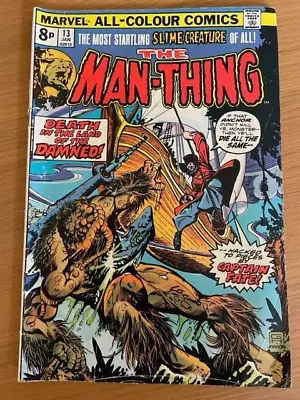 Buy Marvel Comic - Man-Thing Issue 13 From 1974 • 3.99£