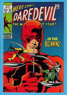 Buy Daredevil # 53 Vfn- 7.5 Origin Retold- Glossy Higher Grade Us Cents Marvel- 1969 • 17£
