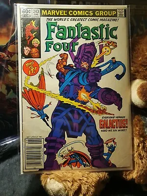 Buy Fantastic Four 243 - Fn+- John Bryne - Everyone Versus Galactus - 1982 • 24.99£