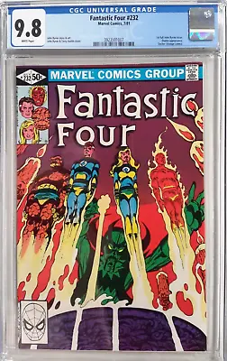 Buy 4️⃣fantastic Four #232 Cgc 9.8*1981 Marvel*1st Full John Byrne Issue*doom*1007🔥 • 83.11£
