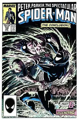 Buy SPECTACULAR SPIDER-MAN #132 F, Zeck, Direct Marvel Comics 1987 Stock Image • 6.32£