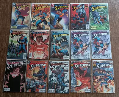 Buy Superman #204-215, Alt #204, #215 VF Complete Set Lot Of 15 - Jim Lee (DC, 2004) • 44.16£
