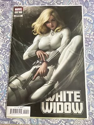 Buy WHITE WIDOW #1 STANLEY ARTGERM LAU VARIANT COVER E 2023 Black Widow Spy Noir • 8.02£