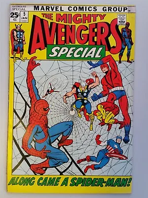 Buy Avengers Annual #5 Vg+ (4.5) Spider-man Iron Man January 1972 Marvel Comics ** • 26.99£