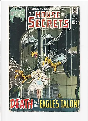 Buy HOUSE OF SECRETS #91   CLASSIC Neal Adams Cover, DC Comics 1970 • 15.99£