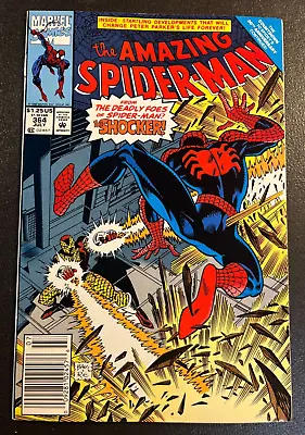 Buy Amazing Spider-Man 364 NEWSTAND Variant RARE V 1 Shocker Scourge White Costume • 15.99£