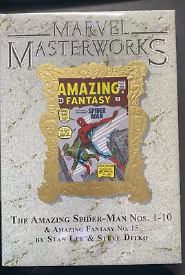 Buy Marvel Masterworks Vol 1 Amazing Spiderman 1-10 Amazing Fantasy 15 Hardcover • 35.99£