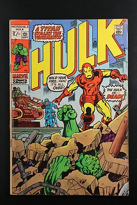 Buy Incredible Hulk #131 Marvel Comics Iron Man/ 1st Jim Wilson Appearance VG+ • 16.50£