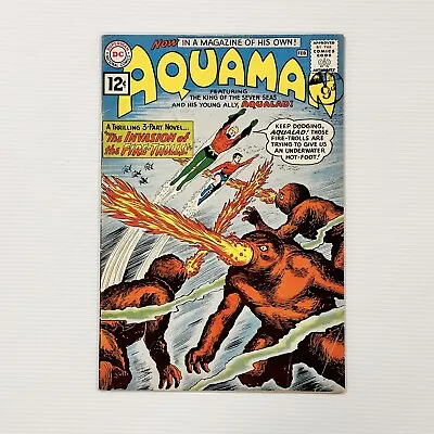 Buy AquaMan #1 1962 VG+ Cent Copy Pence Stamp 1st Appearance Of Aquaman In Own Title • 330£