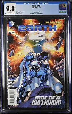 Buy Earth 2 #25 CGC 9.8 4416043023 1st Val-Zod Cover Of Superman HBO Max Key • 189.74£