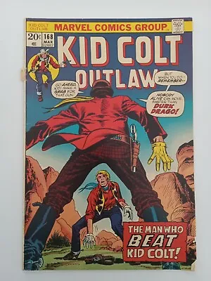 Buy Marvel WESTERN Comics   KID COLT OUTLAW #168   Fine  Item 2 • 3.21£