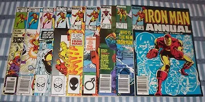 Buy Lot Of 9 IRON MAN Comics Between #127 & 231 From 1979 To 1988 In Mid Grade • 39.97£