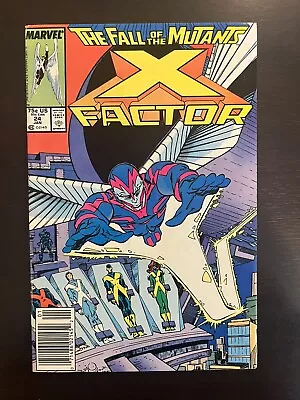 Buy X-Factor 24 NM- Newsstand Variant 1st Archangel Marvel Comics 1988 • 19.12£
