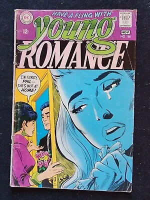 Buy YOUNG ROMANCE #156 DC Comics October-November 1968 Low Grade • 8.04£
