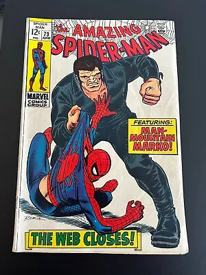 Buy Amazing Spider-Man #73 (1969) 1st Appearance Silvermane VG- • 27.80£