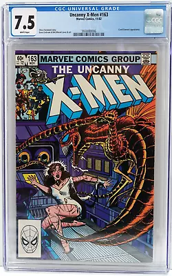 Buy 1982 Marvel Comics Uncanny X-Men #163 CGC 7.5 Graded Comic Book • 49.65£
