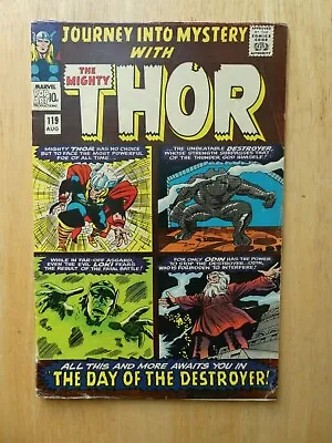 Buy Journey Into Mystery #119 August 1964 Fn- 5.5 Jack Kirby Thor Marvel Comics • 39.99£