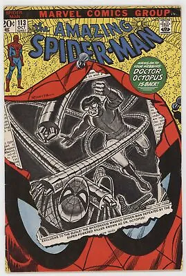 Buy Amazing Spider-Man 113 Marvel 1972 FN VF Doctor Octopus 1st Hammerhead • 65.04£