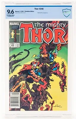 Buy 🔥 Thor 340 Canadian NEWSSTAND Variant 1984 - CBCS 9.8 WHITE Pages Avengers Cgc • 62.31£