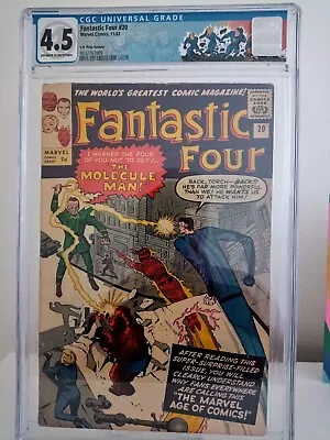 Buy Fantastic Four # 20  Cgc 4.5 Key 1st Molecule Man George Rr Martin  Pence  1963 • 339.95£