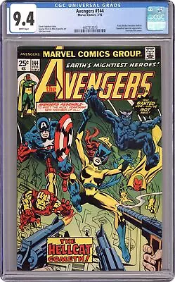 Buy Avengers #144 CGC 9.4 1976 4407312010 1st App. Hellcat • 183.89£