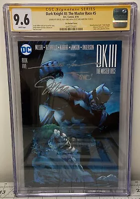 Buy Dark Knight 3 The Master Race #5 Cgc Ss 9.6 3x Signed Lee, Sinclair & Williams • 280.86£
