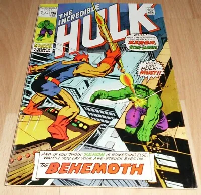 Buy Incredible Hulk (1962-1999 1st Series) #136....Published Feb 1971 By Marvel • 49.95£