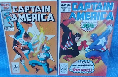 Buy Marvel Comics Captain America #327 & 350 Lot Steve Rogers Vs John Walker 1980's • 29.58£