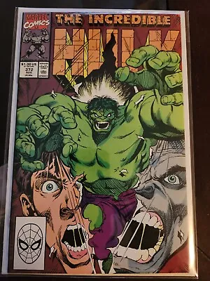 Buy The Incredible Hulk #372 1990 MARVEL COMIC BOOK V20-143 • 12.78£