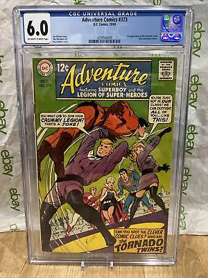 Buy Adventure Comics #373 - October, 1968 - CGC 6.0 Key Issue 1st App Tornado Twins • 79.91£