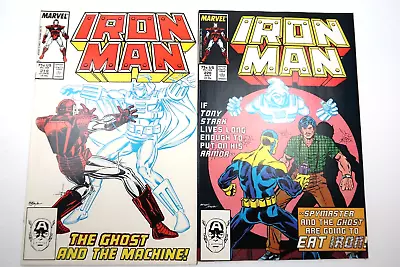 Buy Iron Man #219 & #220 1st Appearance Ghost & Death Of Spymaster 1987 Marvel F/VF • 29.98£