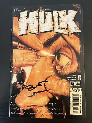 Buy Marvel INCREDIBLE HULK #44 SIGNED By Bruce Jones #44/299 W Dynamic Forces COA • 23.09£