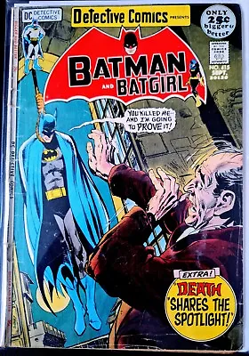 Buy DETECTIVE COMICS #415 BATMAN BATGIRL Neal Adams Cover BRONZE 1971 52 Page Giant  • 14.99£