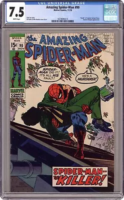 Buy Amazing Spider-Man #90 CGC 7.5 1970 1619085013 • 163.90£