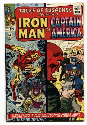 Buy Tales Of Suspense #66 1965-origin Of Red Skull-iron Man Fn+ • 71.36£