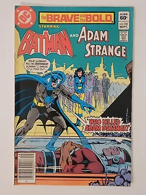 Buy Brave And The Bold #190 Dc Comics 1982 Newsstand Variant Batman Adam Strange A • 2.39£