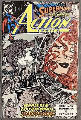 Buy Action Comics No. #645 September 1989 DC Comics VG/G 1st App. Maxima • 6£