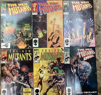 Buy The New Mutants 22-24, 29, 30 & Annual 1 Marvel 1984/85 Comic Books • 15.74£