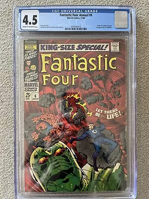 Buy Fantastic Four Annual #6 CGC 4.5 1st Annihilus Birth Franklin Richards • 138.24£