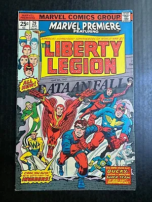 Buy MARVEL PREMIERE #29 The Liberty Legion April 1976 1st App KEY Captain America  • 31.54£