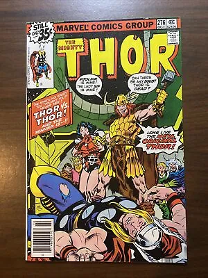 Buy Mighty Thor 276. Newsstand VFNM Marvel Bronze Age • 6.63£