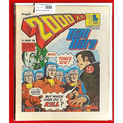Buy 2000AD Prog 55 Judge Dredd Dan Dare Comic Book Issue 11 3 78 UK 1978 (lot 3958 • 20.74£
