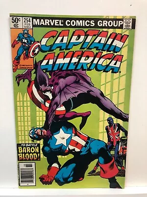 Buy Captain America  # 254   NEAR MINT   Feb. 1981   Death Of Baron Blood  Intro New • 40.18£