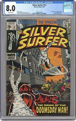 Buy Silver Surfer #13 CGC 8.0 1970 4035344018 • 225.04£