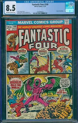 Buy Fantastic Four #140 1973 CGC 8.5 OW-W Pages! • 51.39£