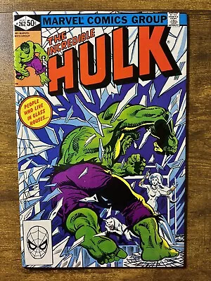Buy The Incredible Hulk 262 High Grade Scarce Direct Edition Marvel Comics 1981 • 7.98£