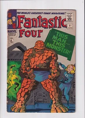 Buy Fantastic Four (1961) #  51 UK Price (2.0-GD) (1981333) 1966 • 27£