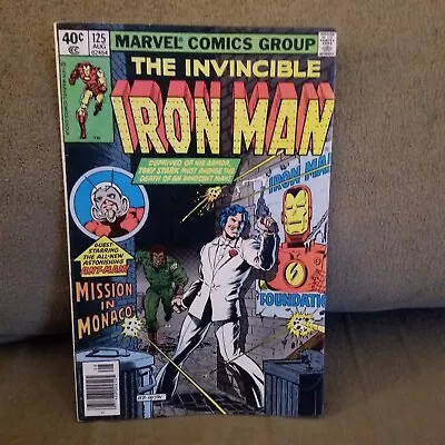 Buy Iron Man #125 (Aug. 1979) 1st Cover James Rhodes, 3rd App. Of Ant-Man. Newsstand • 29.29£